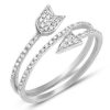 14KW+R 1.05CTW DIAMOND TWO TONE QUAD HEAD RING – 5 – product view