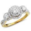 14KW 0.75CTW BAGUETTE DIAMOND SQUARE HEAD RING – 5 – product view