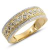 14KW 0.40 CTTW DIAMOND DESIGNER ARROW RING – product view