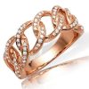14K 3.50CT DIAMOND ROUND CLUSTER “Lollipop” RING – product view