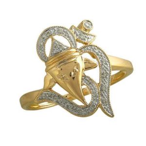 14KY 0.10CTW DIAMOND OM RING