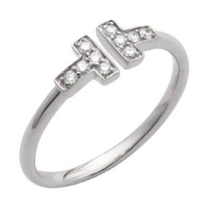 14KW 0.15CTW DIAMOND STACKABLE OPEN BAND - 5