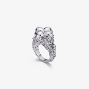 Tetracron Skull Ring