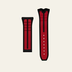 Red Two-Tone Bugatti Chiron V02 Strap - M