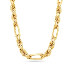 Gold Figa-Rope Chain (8.0mm)