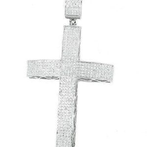 10KW 1.15CTW DIAMOND CROSS