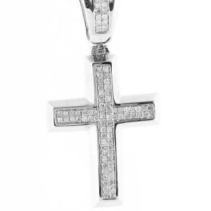 10KW 0.35CTW DIAMOND FANCY CROSS