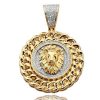 10KY 1.50CTW DIAMOND BASEBALL CAP PENDANT – product view