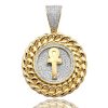 10KY 1.85CTW DIAMOND GOAT PENDANT – product view