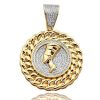14KW 1.05CTW DIAMOND VIRGIN MARY PENDANT – product view