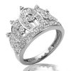JDTK-RG5753W-14KW 1.5CTW DIAMOND BRIDAL SET – DOUBLE OCTAGON – 5 – product view