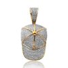10KY 0.55CTW DIAMOND LION HEAD MEDALLION – product view