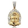 14KY 0.70CTW DIAMOND ANCHOR JESUS PENDANT – product view