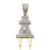 14KY 0.60CTW DIAMOND 1/10TH OZ AMERICAN EAGLE – product view