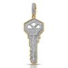 14KR 3.65CTW DIAMOND DRIPPING MONEY BAG PENDANT – product view