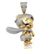 10KY 1.00CTW DIAMOND PRAYING HANDS MEDALLION – product view