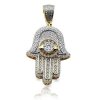 10KY 1.00CTW DIAMOND VAULT SAFE PENDANT – product view