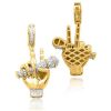 10KY 4.25CTW DIAMOND KING JESUS PENDANT – product view