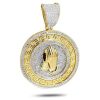 10KY 2.85CTW DIAMOND CROWN PENDANT – product view