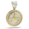 JDTK-CHR0736Y- Custom Diamond Angel Wings Memory pendant – product view