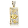 10KY 1.00CTW DIAMOND MONEY BAG PENDANT – product view