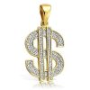 10KY 1.75CTW DIAMOND TIGER HEAD PENDANT – product view