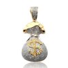 10KY 1.00CTW DIAMOND MONOPOLY MAN PENDNAT – product view