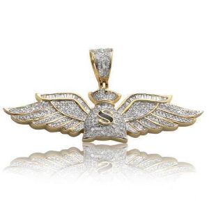 10KY 0.90CTW MICROPAVE AND BAGUETTE DIAMOND MONEY