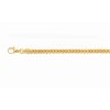 14kt 22 inches White Gold 1.0mm Diamond Cut Adjustable Round Wheat Chain with Lobster Clasp – product view
