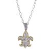 Tiny Oval Diamond Necklace – product view