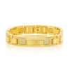 Sterling Silver Round Halo CZ Linked Bracelet – product view