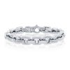 Stainless Steel CZ ID Link Bracelet – product view