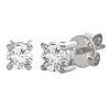 JDTK-YD1150Y- 1.8 CTTW YELLOW AND WHITE DIAMOND CLUSTER EARRINGS – product view