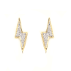 JDTK-floralearring2- 14k Gold Custom Floral/Cluster Earrings with 3/4th CTTW Diamonds – Pair – product view
