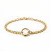 YELLOW GOLD DUO LINK BRACELET – product view