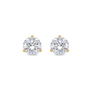 Solitaire Diamond Stud Earrings - (GIA, 4.00 Carat Total, Round)