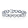 Stainless Steel CZ ID Link Bracelet – Gold Plated – product view