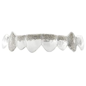 JDWR-003-Bottom 10K Gold Diamond Dust Grill