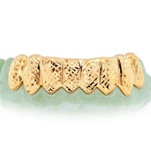 JDWR-105- 8 TOP OR 8 BOTTOM Teeth Diamond Cut Grill