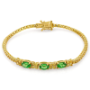 Yellow gold 2 pointer tennis bracelet – product view