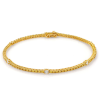 Aria Gold Sapphire & Diamond Bangle – product view
