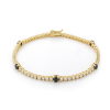 4 Pointer White Gold Diamond Tennis Bracelet – product view