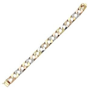 Mix Gold Cuban Bracelet