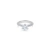 Luna Purple Amethyst Eternity Ring (Emerald Cut) – product view