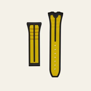 Yellow Two-Tone Bugatti Chiron V02 Strap - M