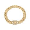 Gold Cuban Link Bracelet (7mm) – product view