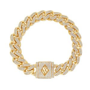 Diamond Cuban Link Bracelet (11mm, Diamond Clasp)