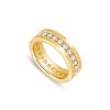 Baby Cuban Link Eternity Ring (9mm, Fully Iced) – product view