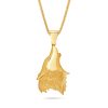Micro Praying Hands Piece (Solid Gold) – product view
