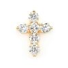 Outlined Hamsa Diamond Pendant – Yellow Gold – product view